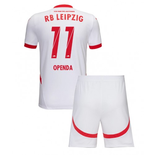 Dres RB Leipzig Lois Openda #11 Domaci za djecu 2024-25 Kratak Rukav (+ kratke hlače)